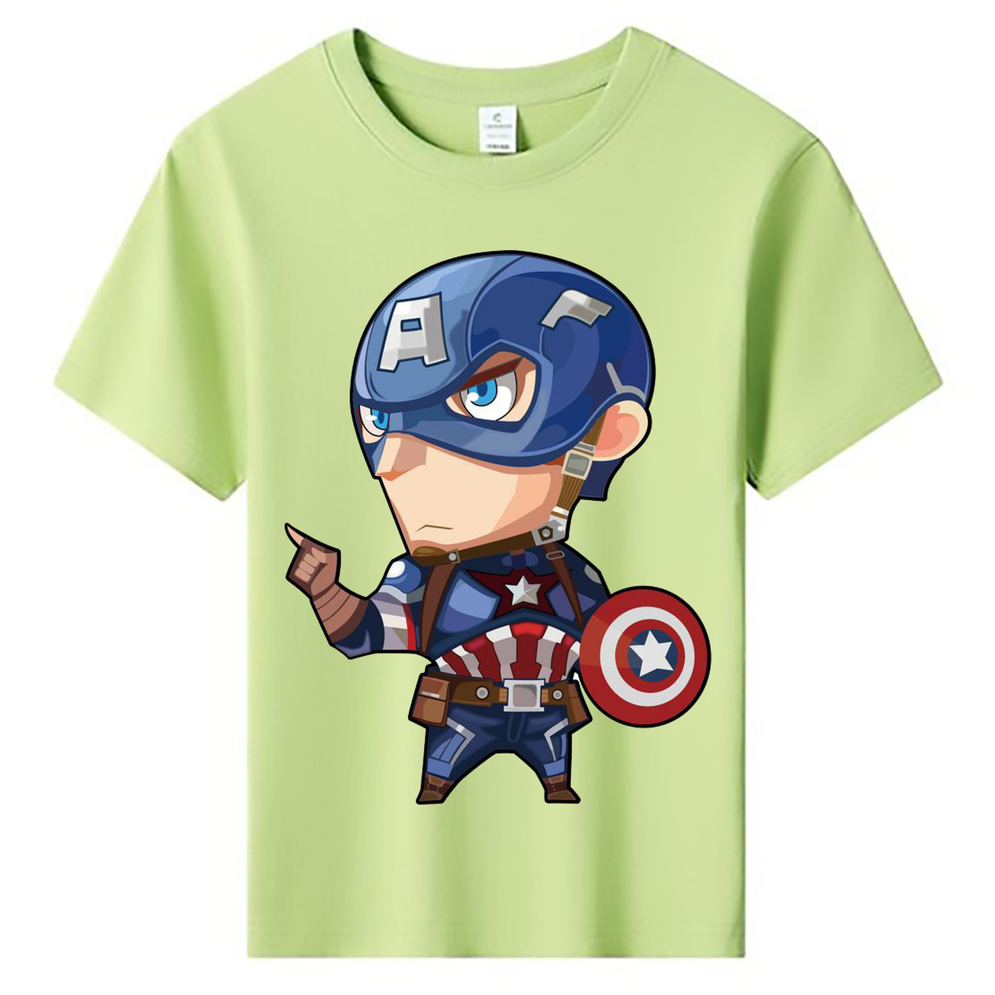 （画像用） アベンジャーズ The Avengers 綿100％キッズTシャツ（フロントプリント）